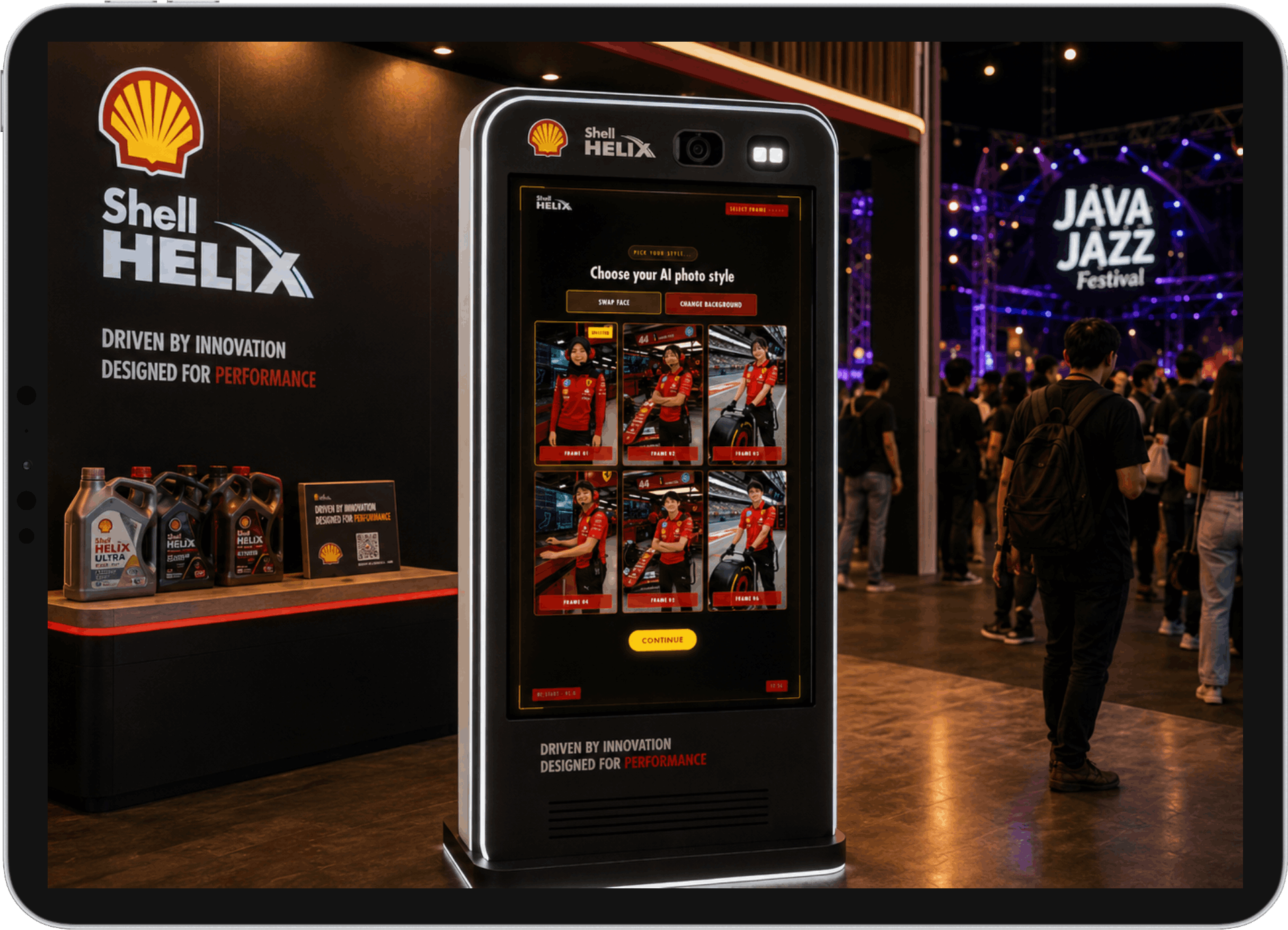 Shell AI Photobooth at Java Jazz Festival 2026